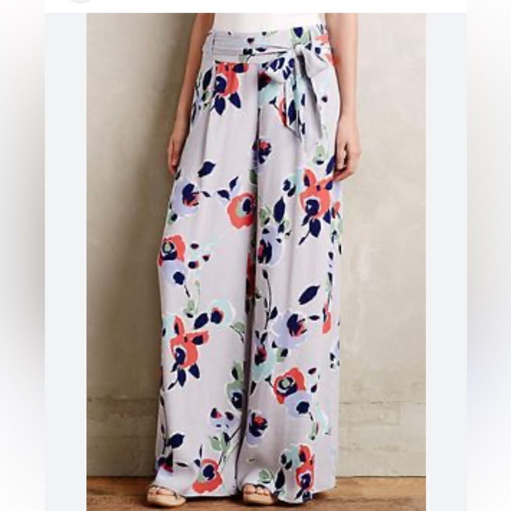 Elevenses floral wide leg pants - Picture 6 of 7